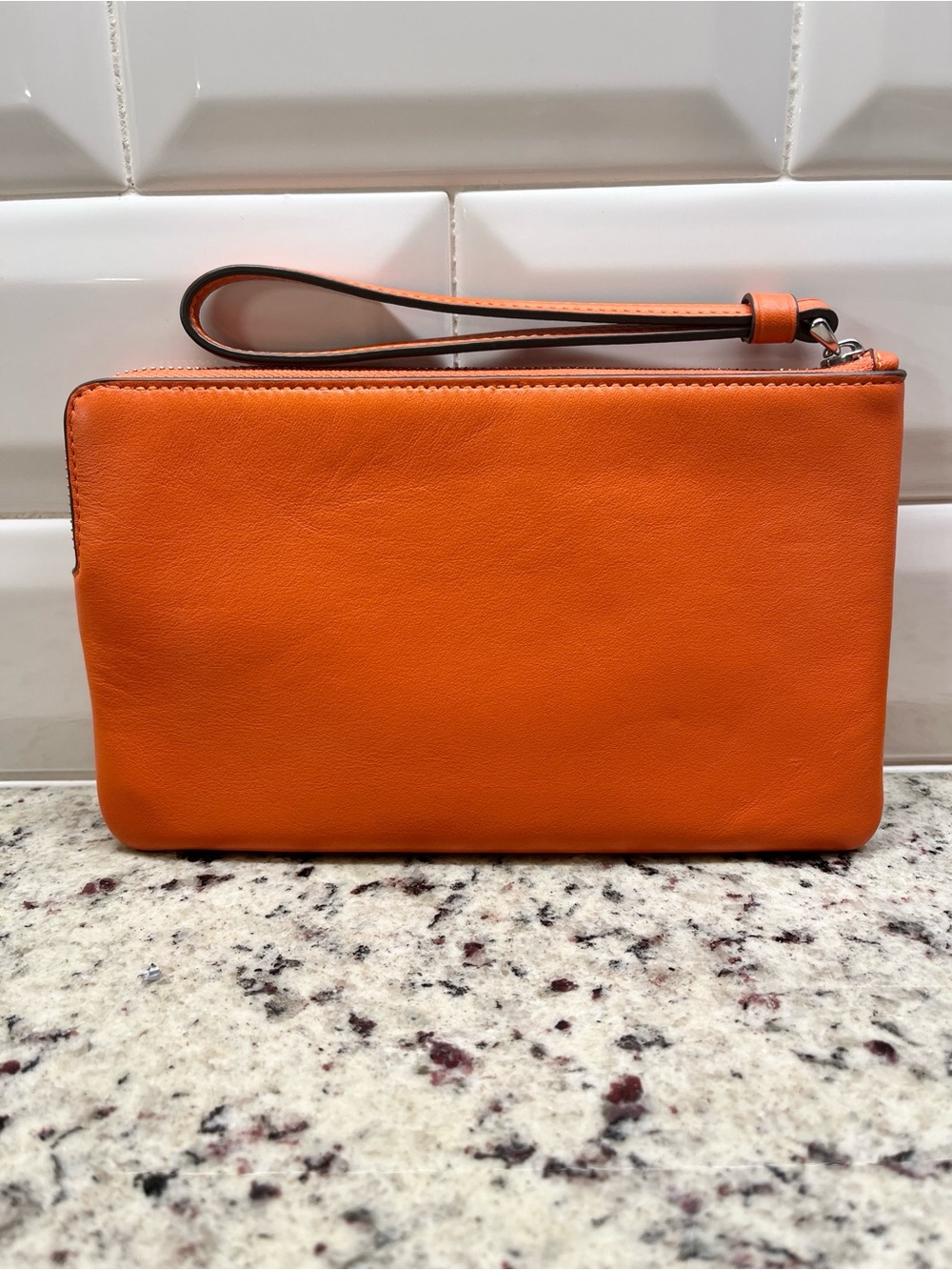 Coach Large Leather C Embossed Wristlet EUC - Picture 4 of 10